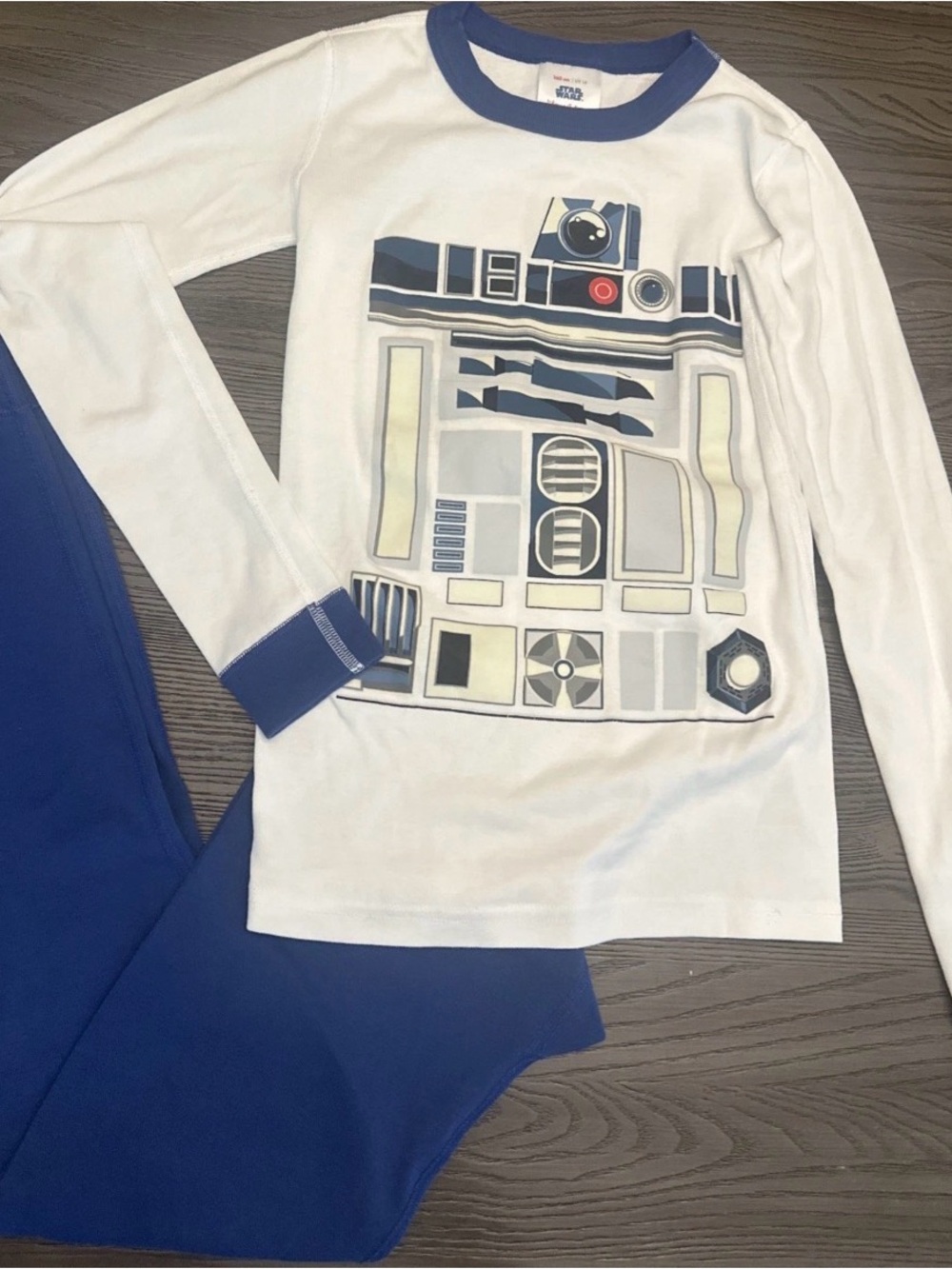 Hanna Andersson R2D2 Star Wars Pajamas 160 cm US 14 Glow In Dark PJ Soft Organic